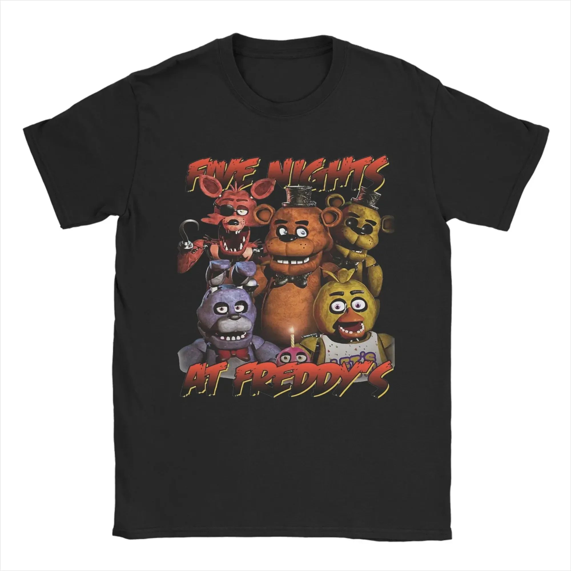 Vintage Fashion Game - เสื้อยืดลายเกมยอดฮิต Five Nights At Freddy's Freddy