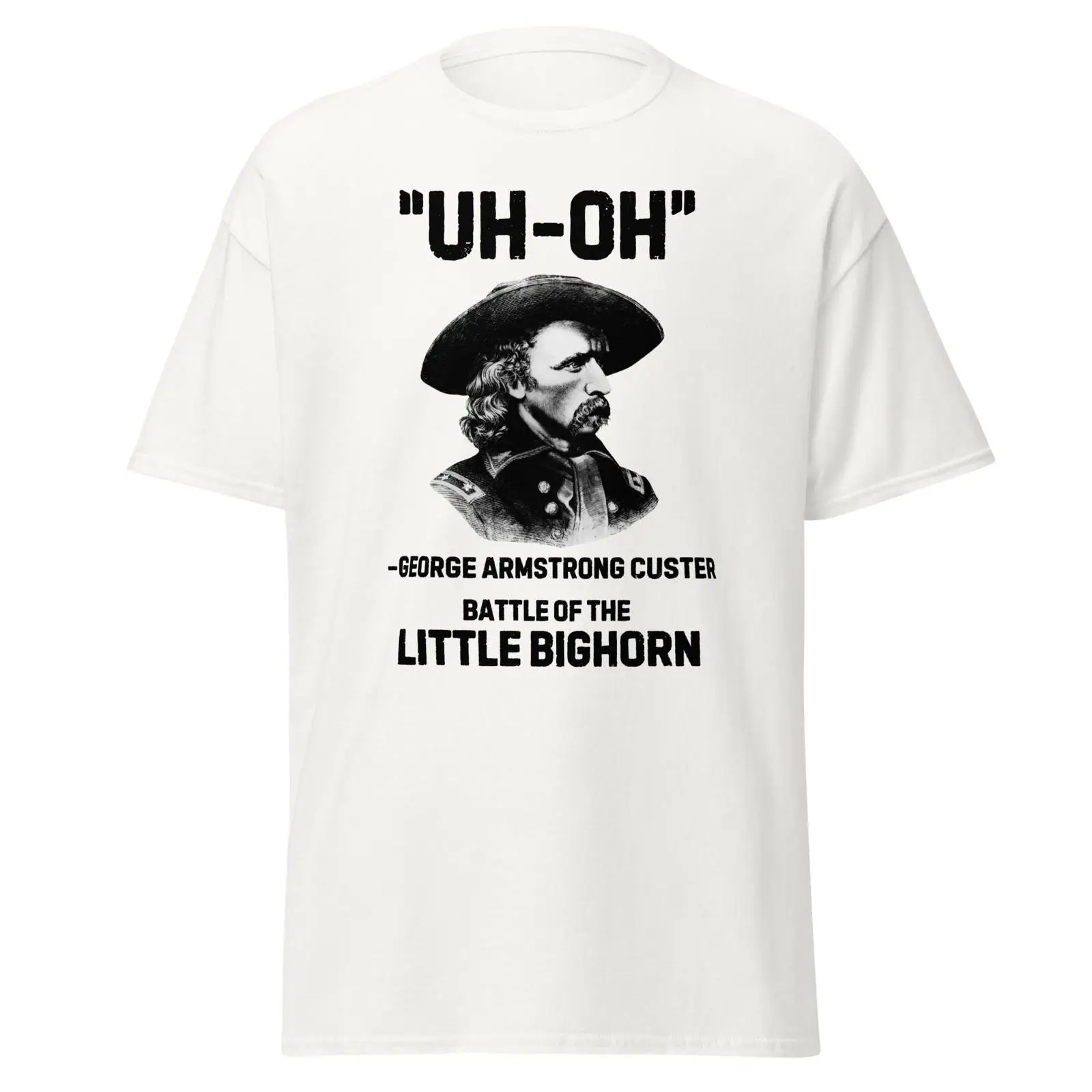 Vintage Fashion History - เสื้อยืด George Custer สไตล์วินเทจ ลายกราฟิกแนวตลกขบขัน แนวสตรีทแวร์