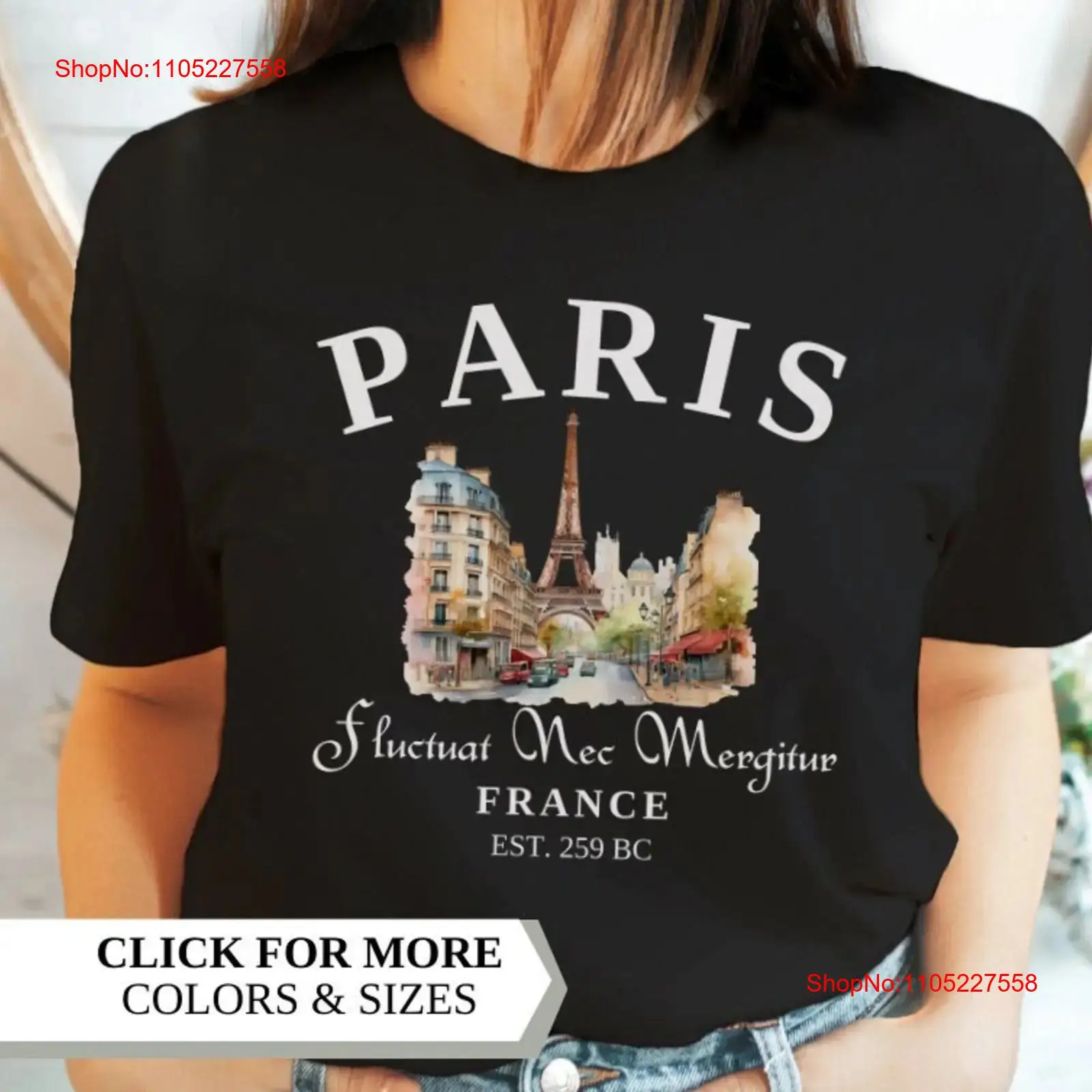 Vintage Fashion Paris - เสื้อยืดปารีส ฝรั่งเศส ท่องเที่ยว วินเทจ วันหยุด คริสต์มาส