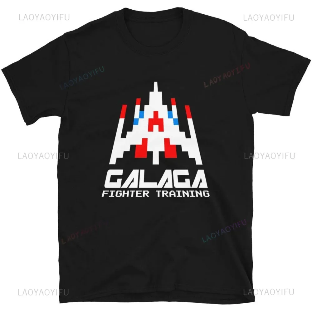 Vintage Fashion Game - เสื้อยืดผู้ชายย้อนยุคลำลองสไตล์ฮาราจูกุยุค80S 70S วินเทจ T-srhit Invader Space