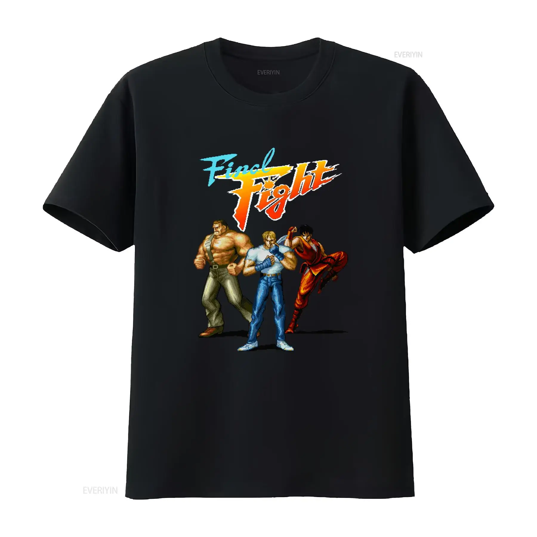 Vintage Fashion Game - เสื้อยืดลายวินเทจ SNES Arcade Final Fight Box