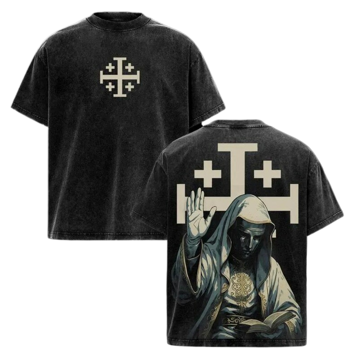 Vintage Fashion History - เสื้อยืดลายกราฟิกวินเทจ Baldwin IV Crusader Leader Reborn
