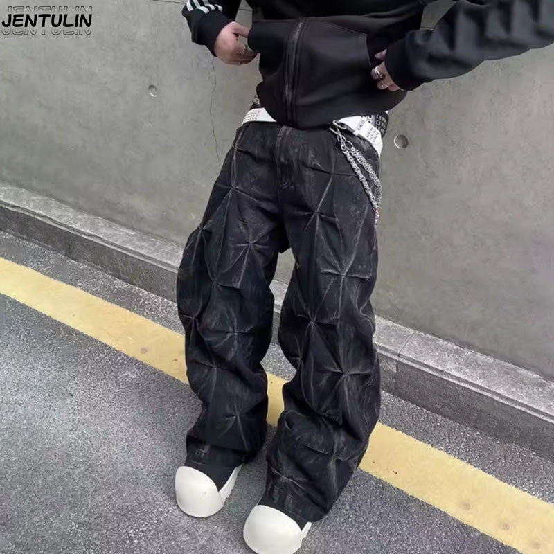 กางเกงยีนส์ทรงหลวมปักลายสไตล์  - Retro Track Pant บทวิจารณ์และราคา