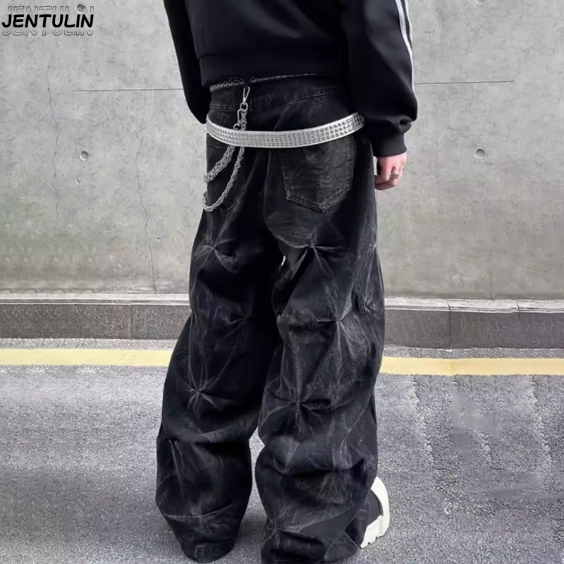 กางเกงยีนส์ทรงหลวมปักลายสไตล์  - Retro Track Pant บทวิจารณ์และราคา