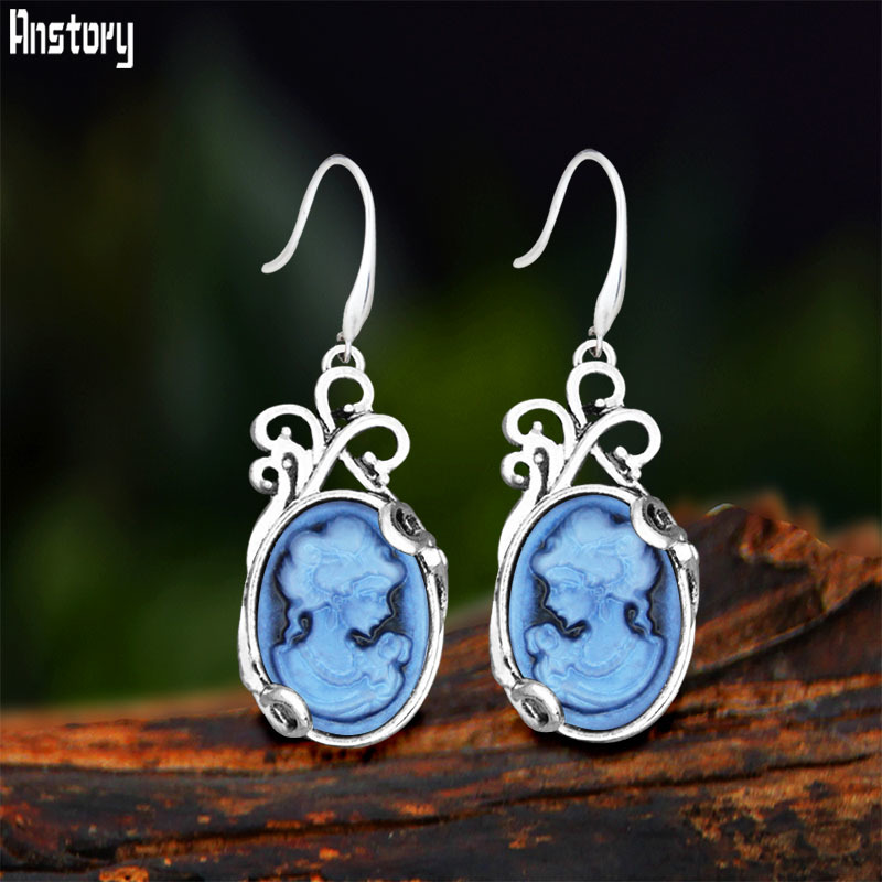 Vintage Oval Lady Queen Cameo  - Vintage Fashion Queen บทวิจารณ์และราคา