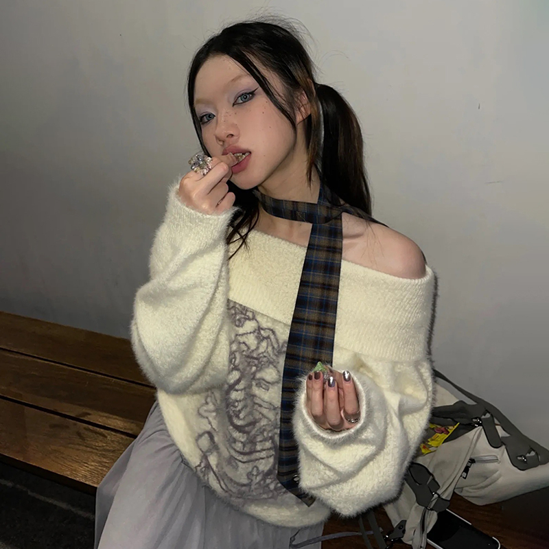 เสื้อไหมพรมปักลายสไตล์ญี่ปุ่น  - Turtleneck Knit 90S บทวิจารณ์และราคา