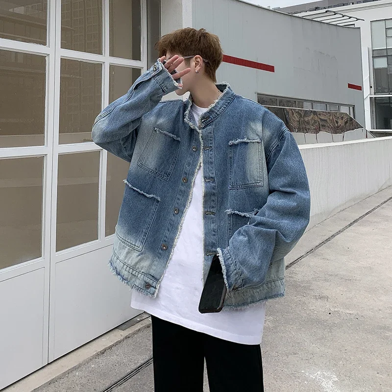 แจ็คเก็ตยีนส์สไตล์อเมริกันเรโท - Patchwork Jean Jacket บทวิจารณ์และราคา