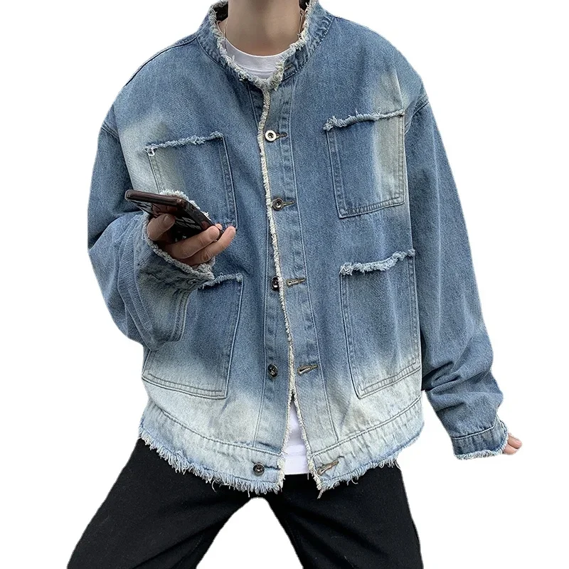 แจ็คเก็ตยีนส์สไตล์อเมริกันเรโท - Patchwork Jean Jacket บทวิจารณ์และราคา