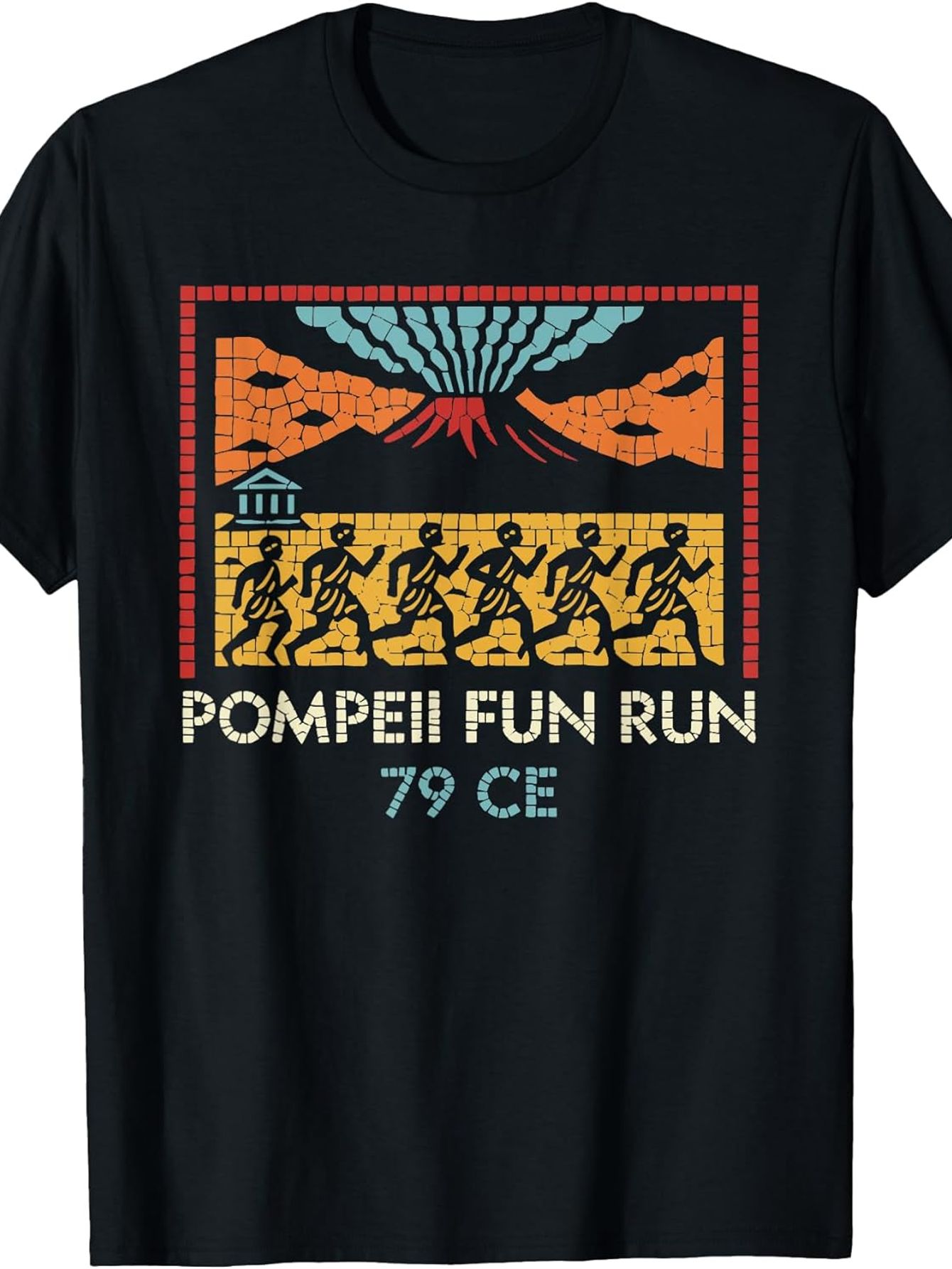 Pompeii Fun Run 79 CE เสื้อยืด - Vintage Fashion History บทวิจารณ์และราคา
