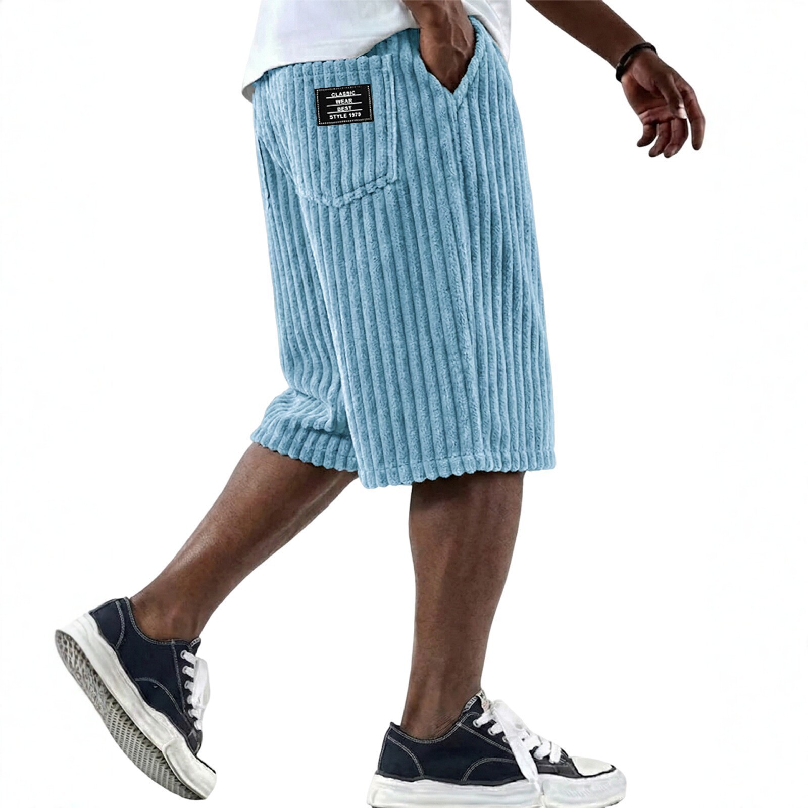 กางเกงขาสั้นผ้าลูกฟูกสำหรับผู้ - Retro Track Pant บทวิจารณ์และราคา