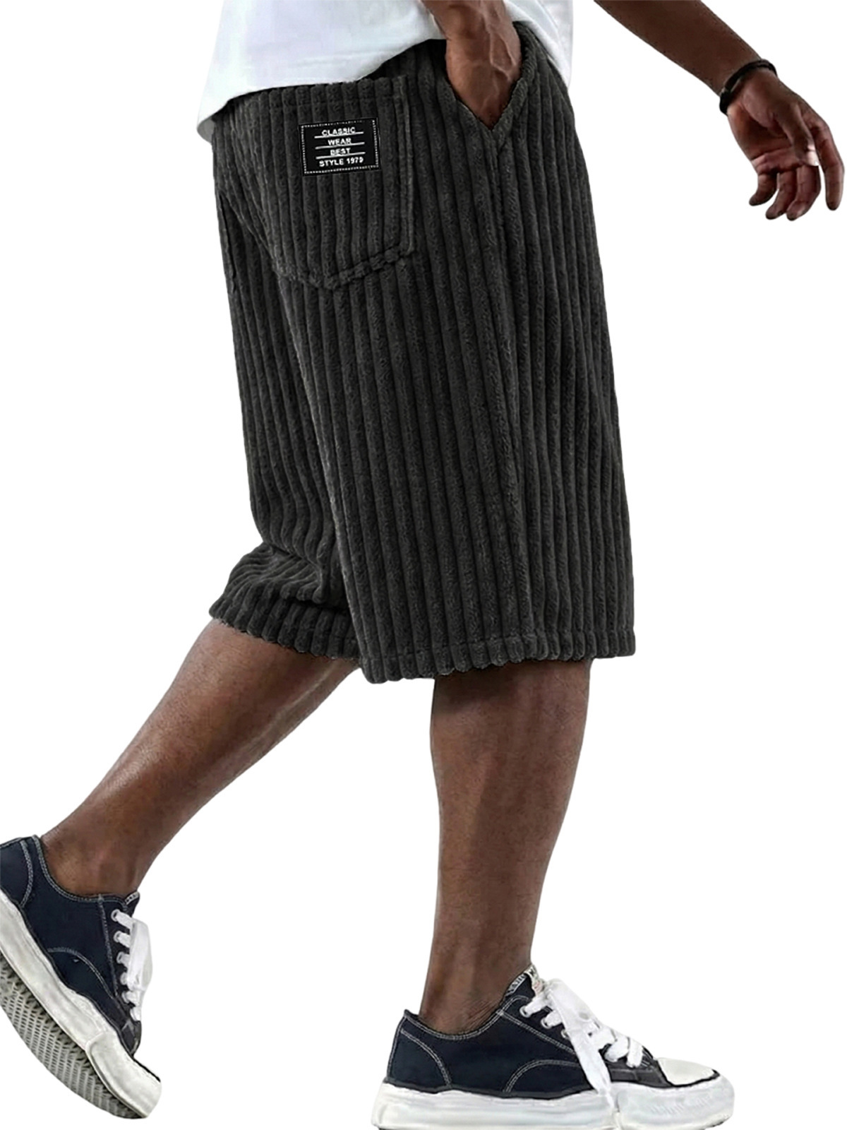 กางเกงขาสั้นผ้าลูกฟูกสำหรับผู้ - Retro Track Pant บทวิจารณ์และราคา