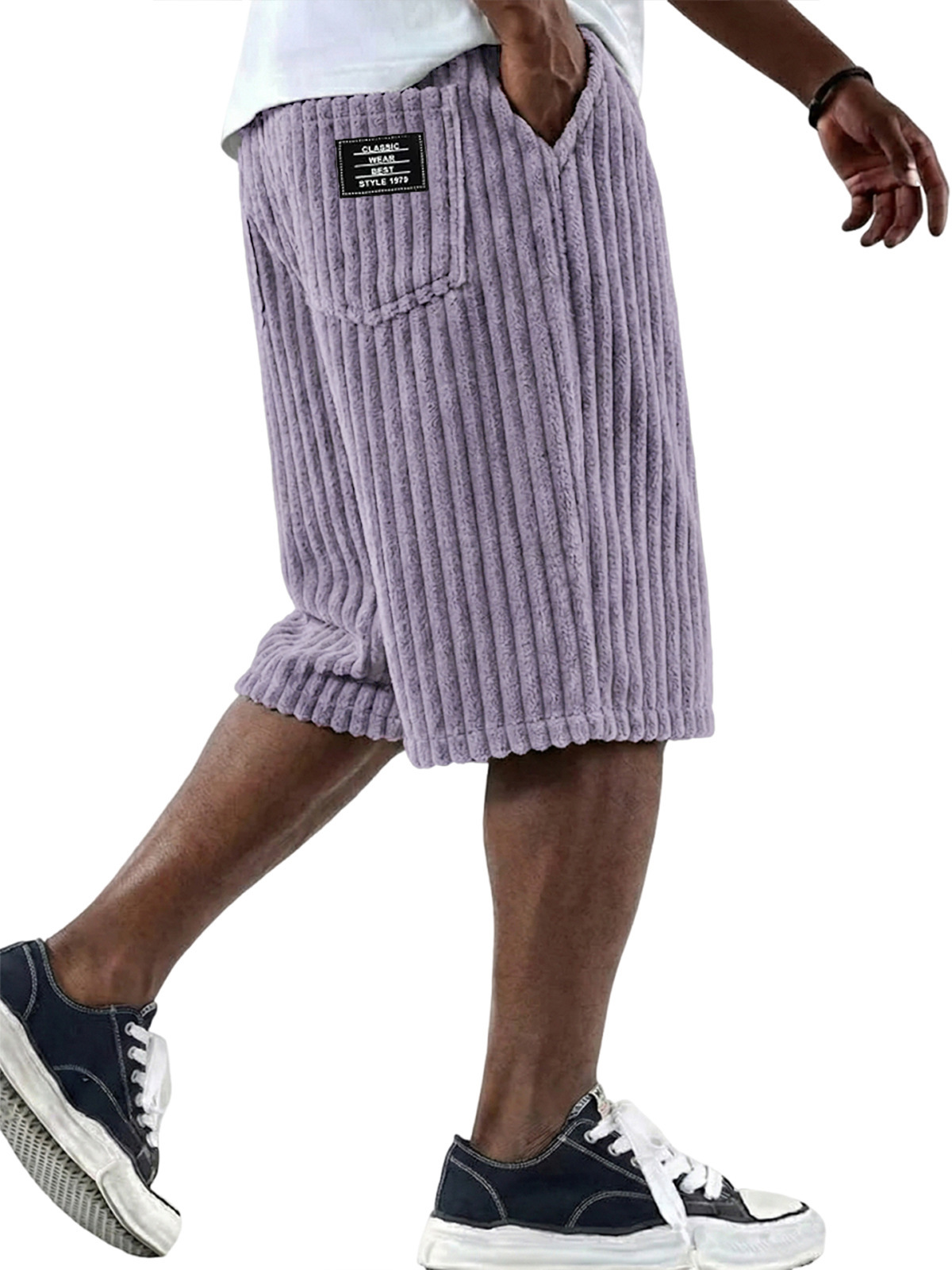 กางเกงขาสั้นผ้าลูกฟูกสำหรับผู้ - Retro Track Pant บทวิจารณ์และราคา