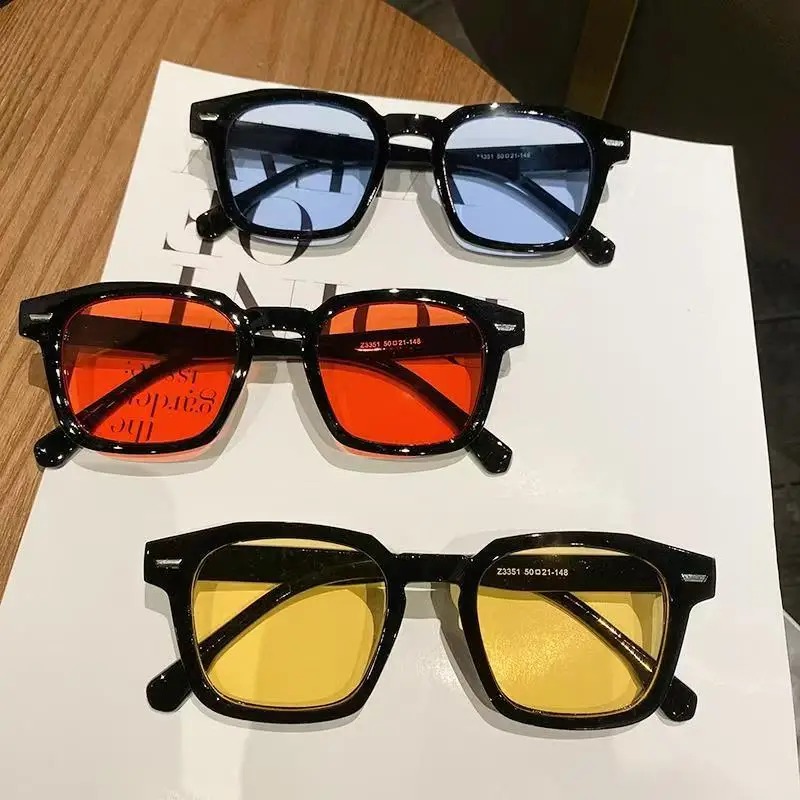 แว่นกันแดดทรงสี่เหลี่ยมผืนผ้าส - Vintage Fashion Female บทวิจารณ์และราคา