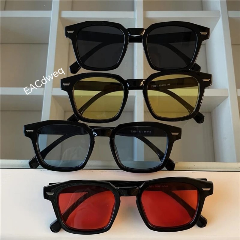 แว่นกันแดดทรงสี่เหลี่ยมผืนผ้าส - Vintage Fashion Female บทวิจารณ์และราคา