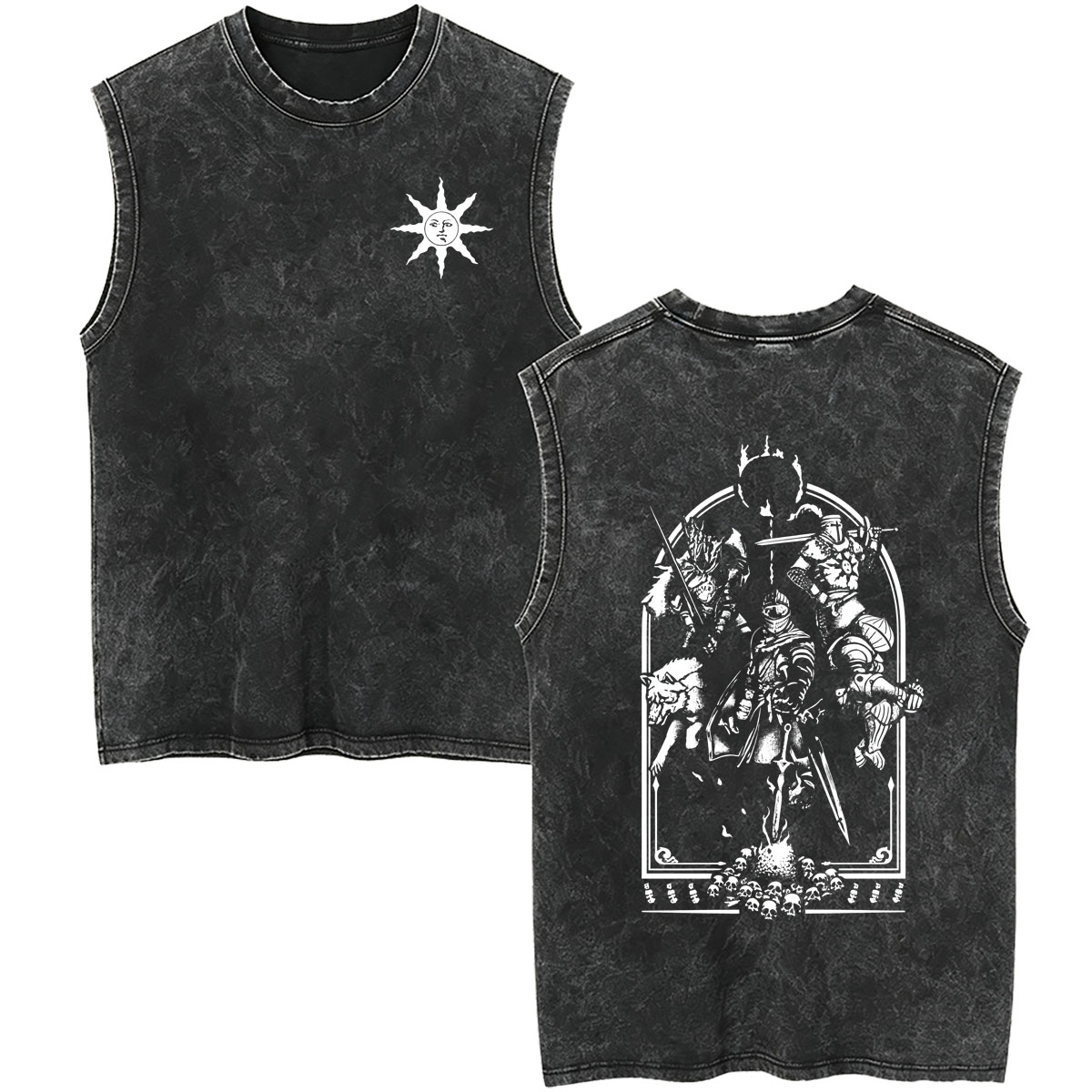 เสื้อกล้ามวินเทจลาย Dark Souls - Vintage Fashion Game บทวิจารณ์และราคา