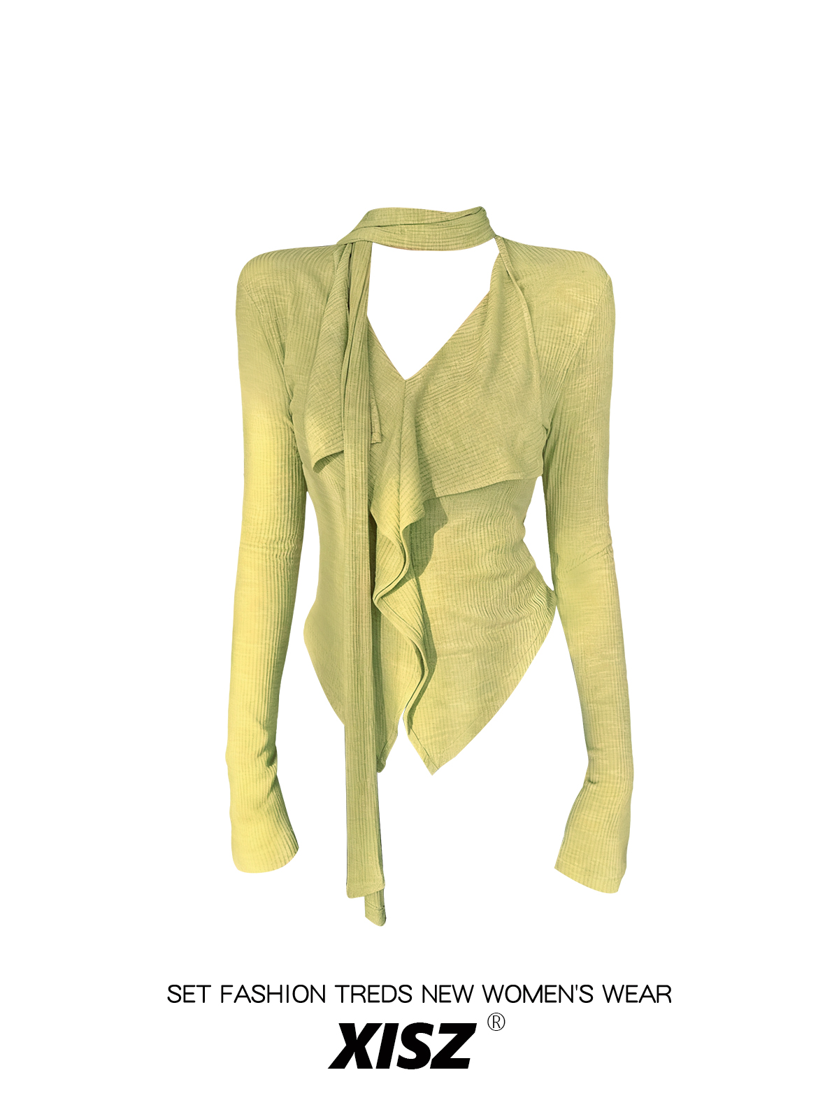 เสื้อยืดผู้หญิงสีเหลืองสไตล์โก - Turtleneck Knit 90S บทวิจารณ์และราคา