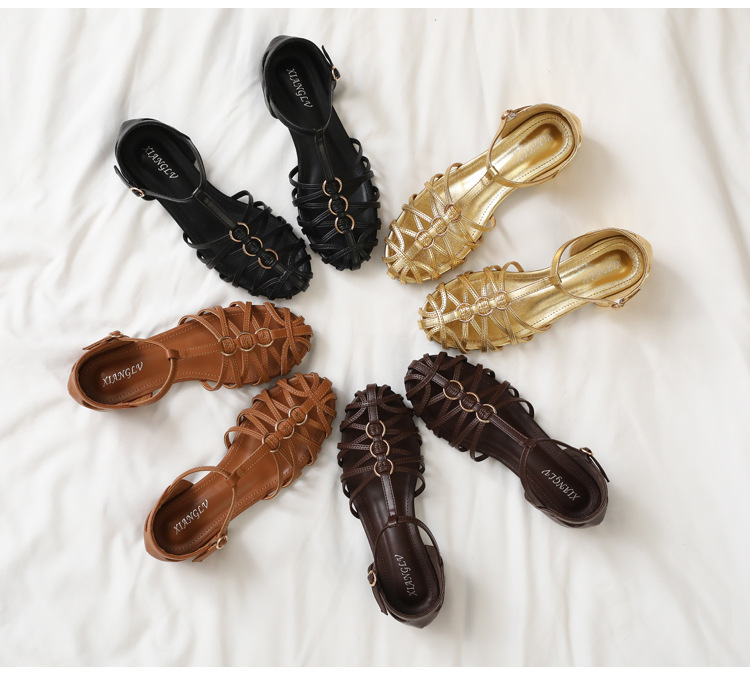 รองเท้าแตะรัดส้นแบบโรมันสำหรับ - Vintage Fashion Dress บทวิจารณ์และราคา