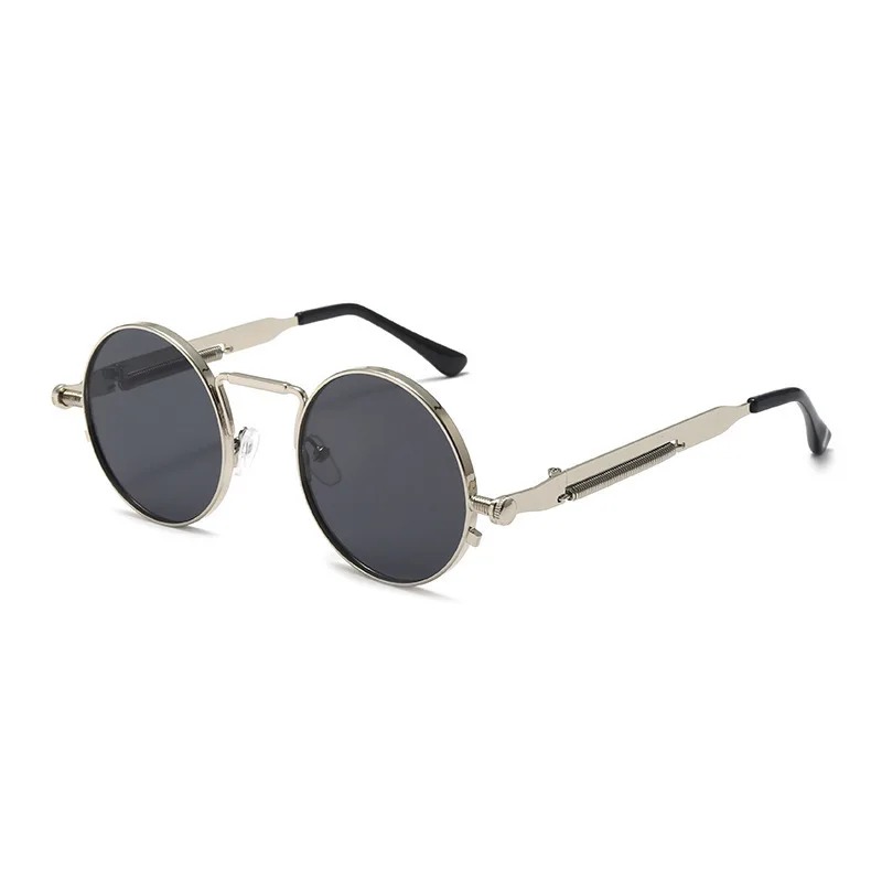 แว่นกันแดดทรงกลมกรอบโลหะวินเทจ - Vintage Fashion Female บทวิจารณ์และราคา