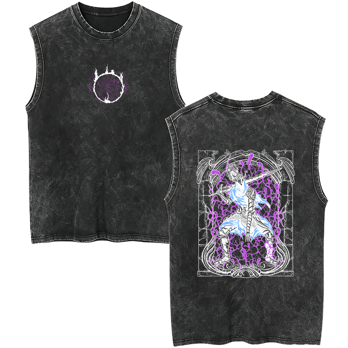 เสื้อกล้ามวินเทจลายเกม Dark So - Vintage Fashion Game บทวิจารณ์และราคา