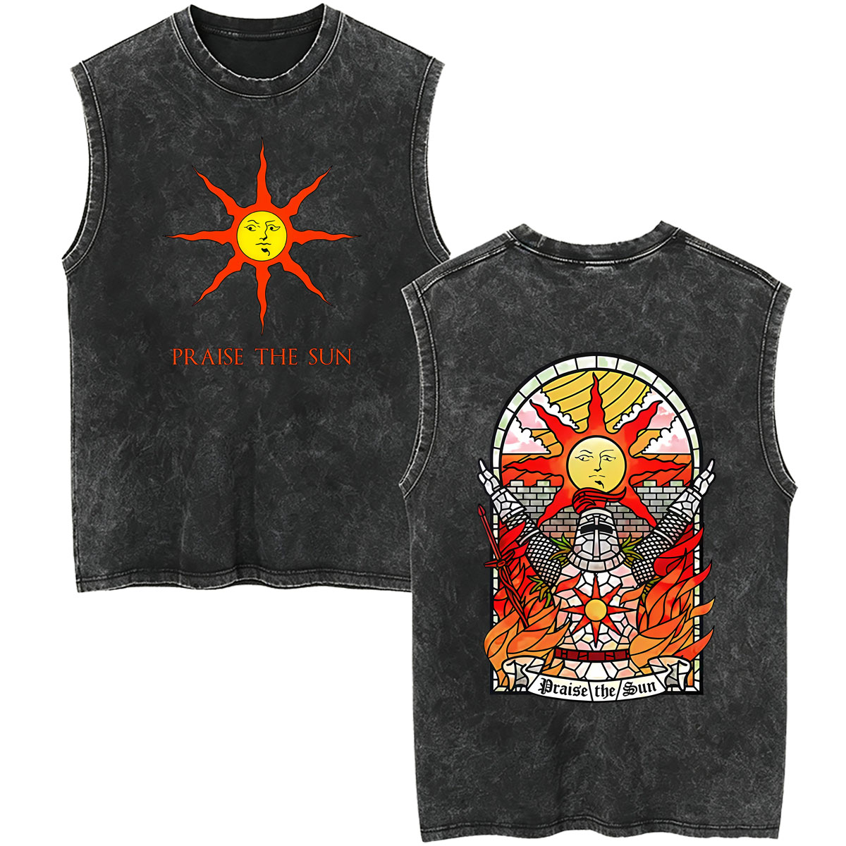 เสื้อกล้ามวินเทจลายเกม Dark So - Vintage Fashion Game บทวิจารณ์และราคา