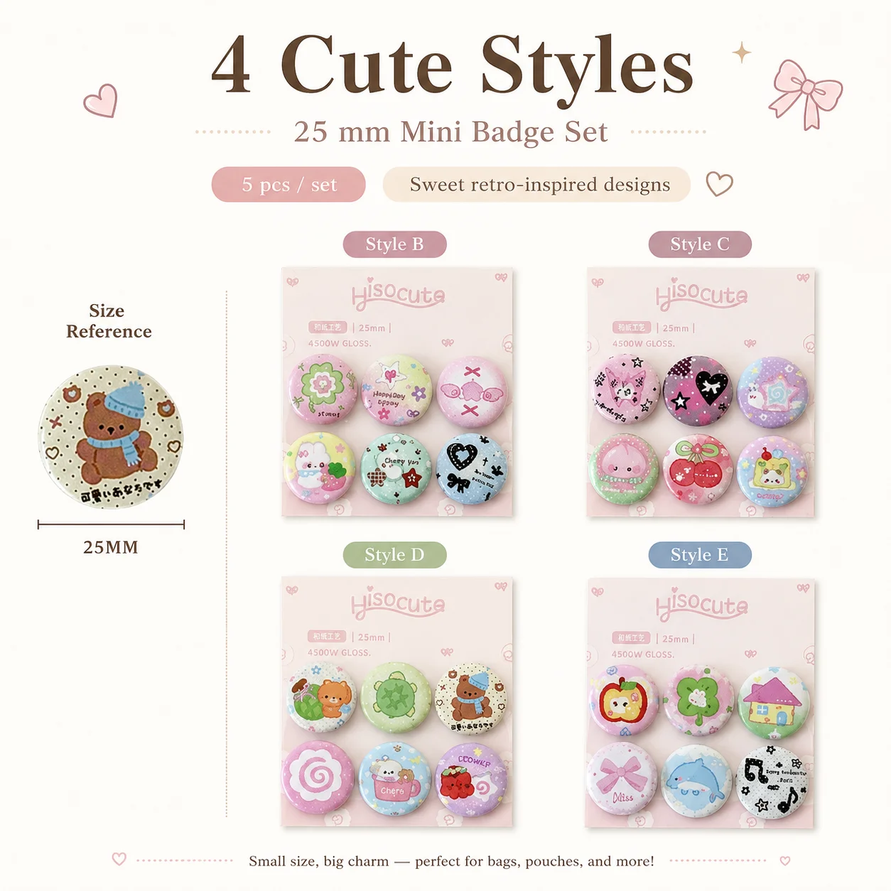 เข็มกลัดมินิรูปใบโคลเวอร์ 25 ม - Vintage Fashion Journal บทวิจารณ์และราคา
