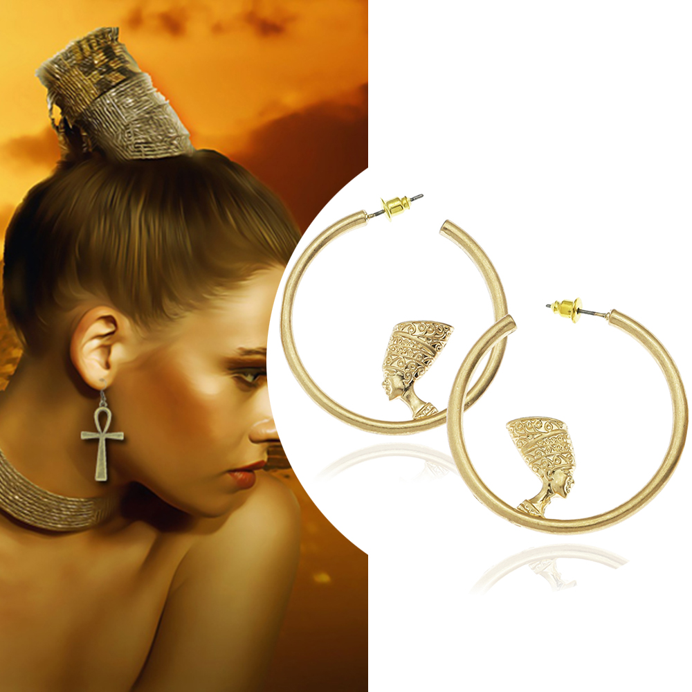 ต่างหูทองวินเทจสำหรับผู้หญิง ล - Vintage Fashion Queen บทวิจารณ์และราคา