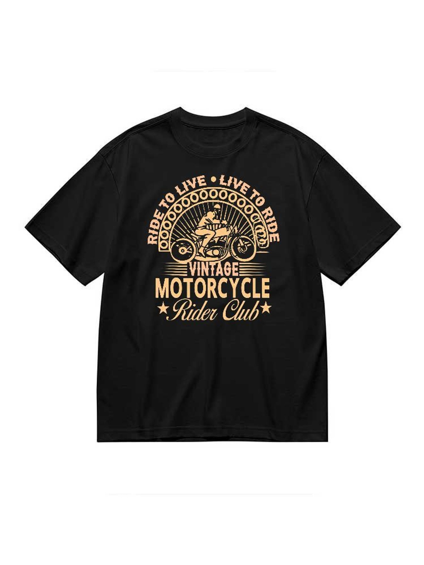 เสื้อยืดลายกราฟิกสโมสรนักขี่มอ - Vintage Fashion Club บทวิจารณ์และราคา