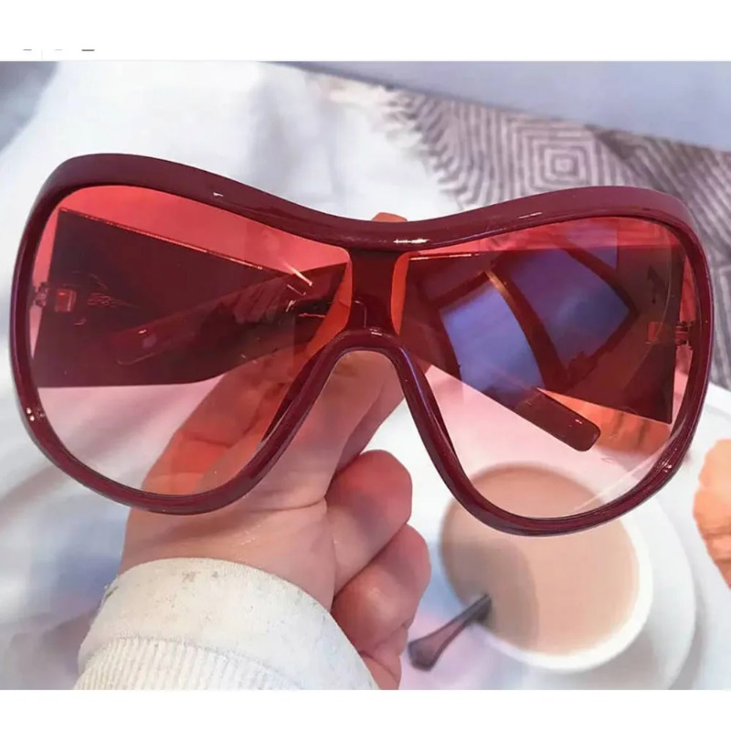 แว่นกันแดดทรงเหลี่ยมขนาดใหญ่สไ - Vintage Fashion Female บทวิจารณ์และราคา