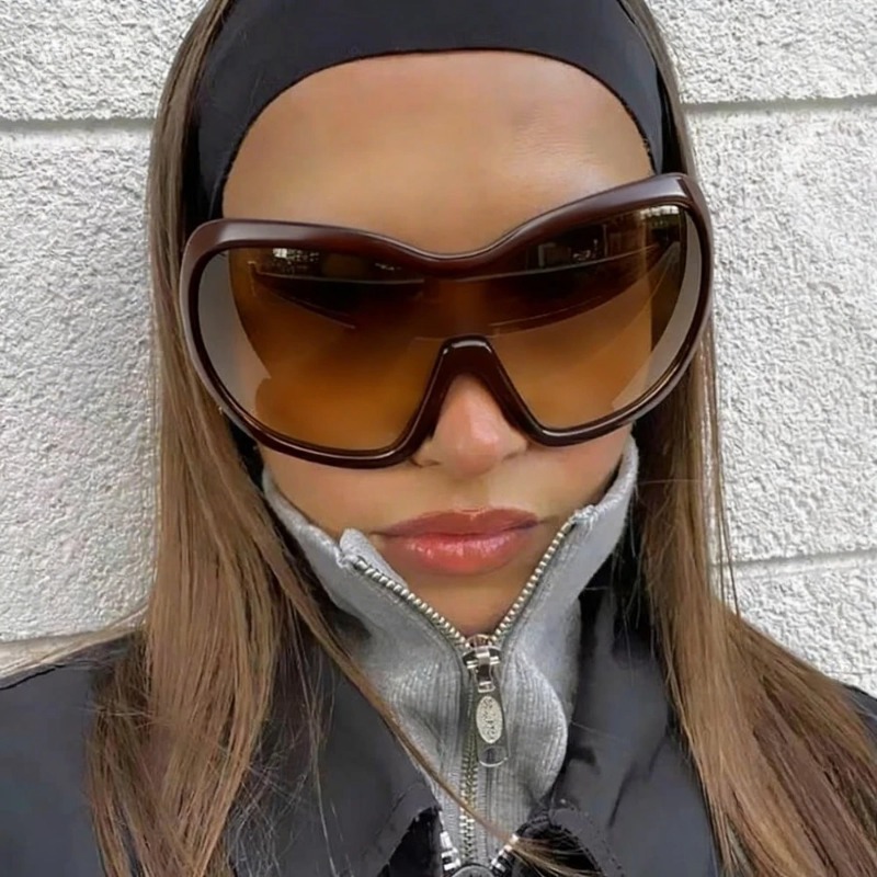 แว่นกันแดดทรงเหลี่ยมขนาดใหญ่สไ - Vintage Fashion Female บทวิจารณ์และราคา