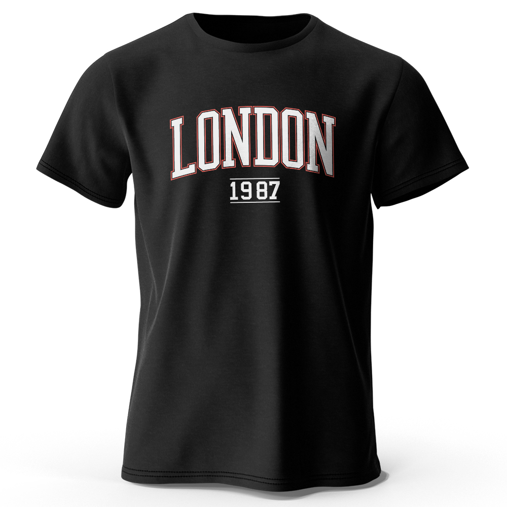 เสื้อยืดวินเทจลายลอนดอนปี 1987 - Vintage Fashion London บทวิจารณ์และราคา