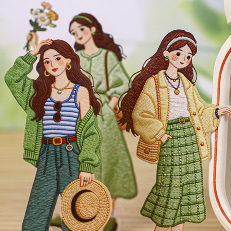 แพ็คสติกเกอร์สาวแฟชั่นสไตล์วิน - Vintage Fashion Journal บทวิจารณ์และราคา