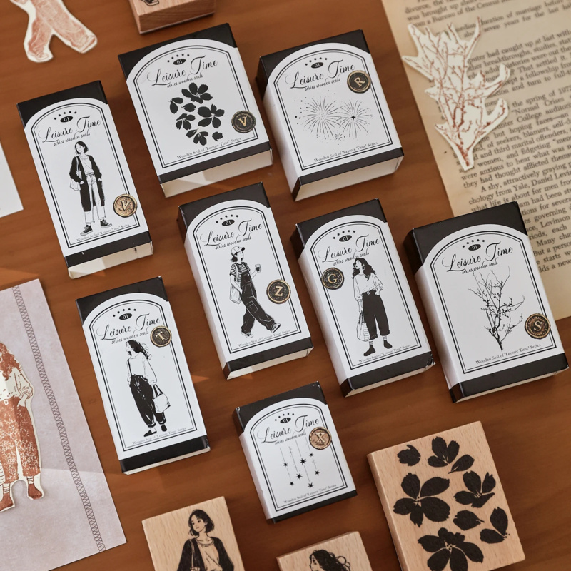 แสตมป์ไม้ลายสาวแฟชั่นสร้างสรรค - Vintage Fashion Journal บทวิจารณ์และราคา