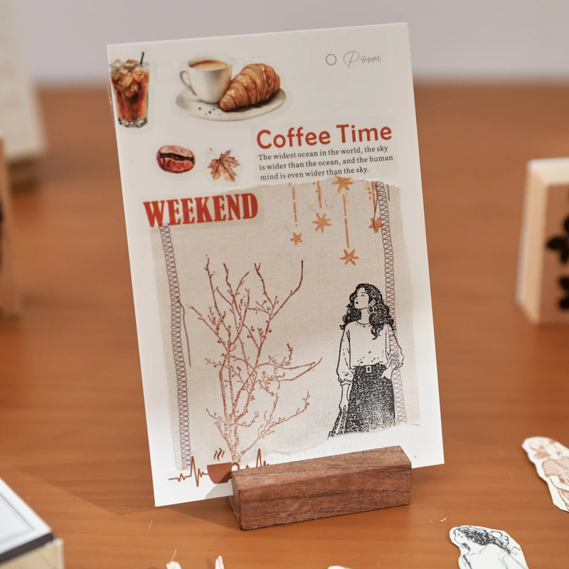 แสตมป์ไม้ลายสาวแฟชั่นสร้างสรรค - Vintage Fashion Journal บทวิจารณ์และราคา