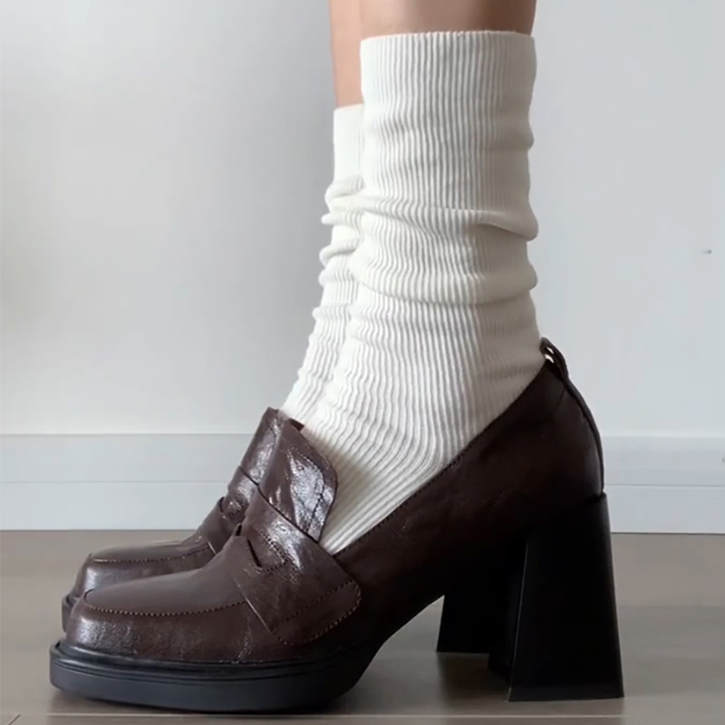 สไตล์วิทยาลัยผู้หญิงรองเท้า Lo - Vintage Fashion Female บทวิจารณ์และราคา