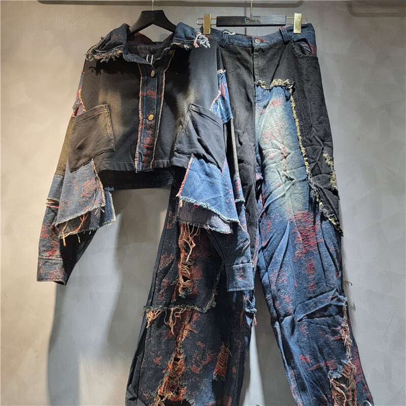 WTHT ใหม่แฟชั่นผู้หญิง Patchwo - Patchwork Jean Jacket บทวิจารณ์และราคา