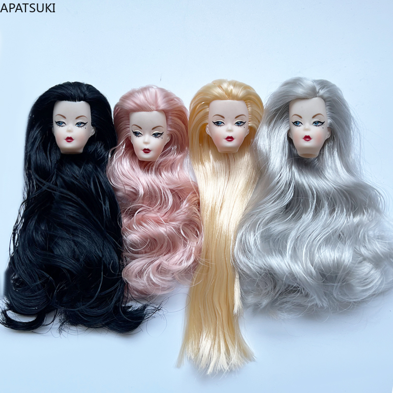 หัวตุ๊กตาผมหยิกสีฟ้า สำหรับตุ๊ - Vintage Fashion Female บทวิจารณ์และราคา
