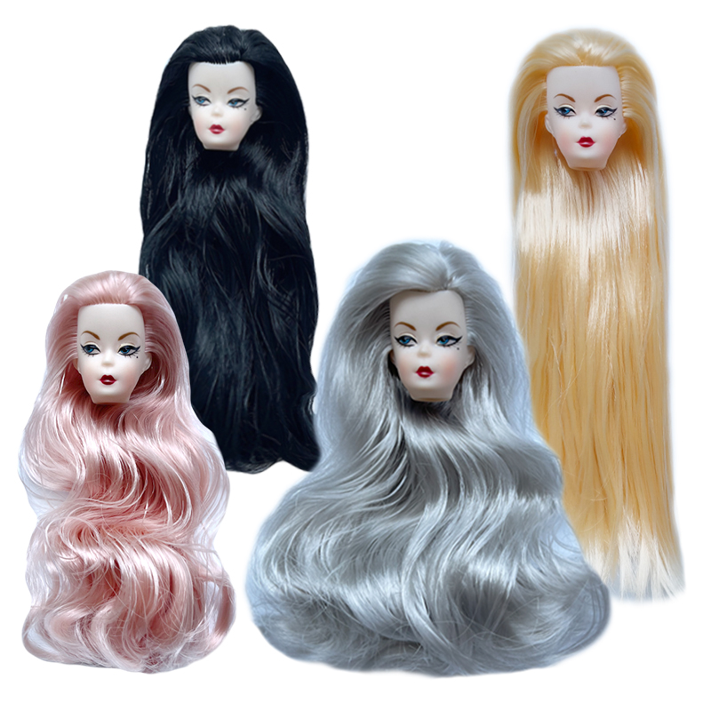 หัวตุ๊กตาผมหยิกสีฟ้า สำหรับตุ๊ - Vintage Fashion Female บทวิจารณ์และราคา