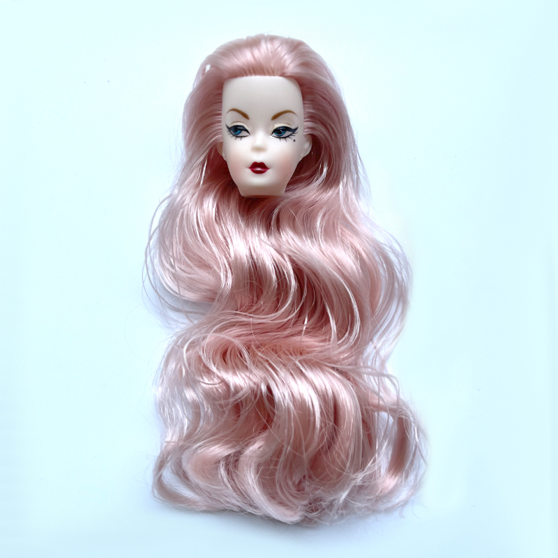 หัวตุ๊กตาผมหยิกสีฟ้า สำหรับตุ๊ - Vintage Fashion Female บทวิจารณ์และราคา