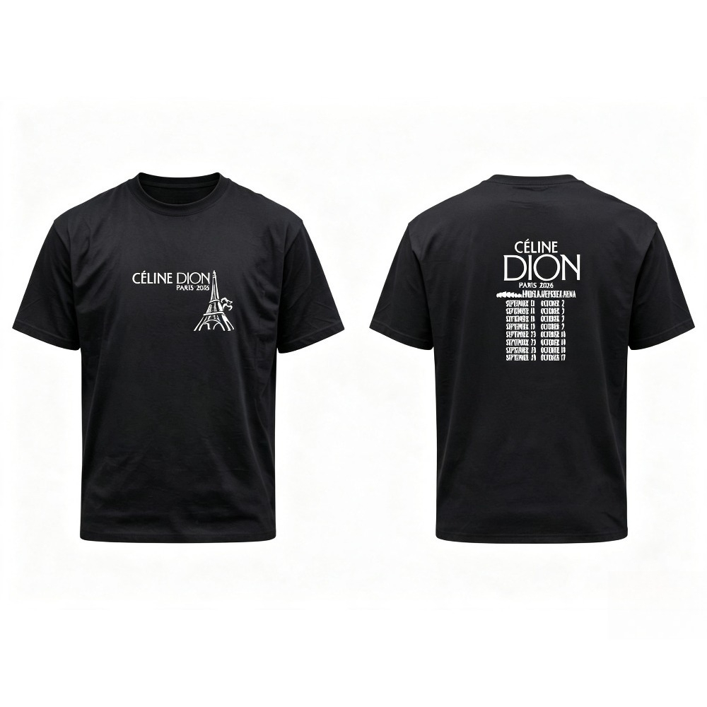 เสื้อยืดทัวร์ Celine Dion Pari - Vintage Fashion Paris บทวิจารณ์และราคา