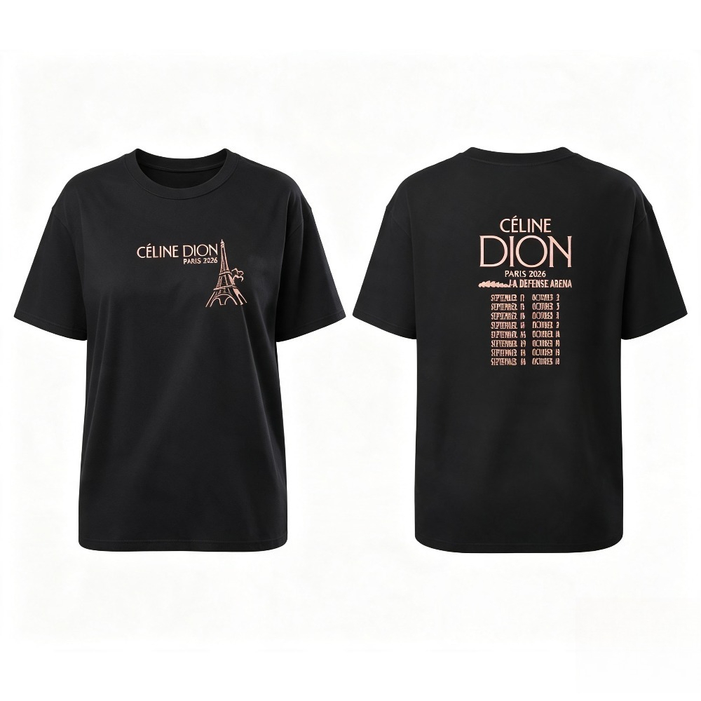 เสื้อยืดทัวร์ Celine Dion Pari - Vintage Fashion Paris บทวิจารณ์และราคา