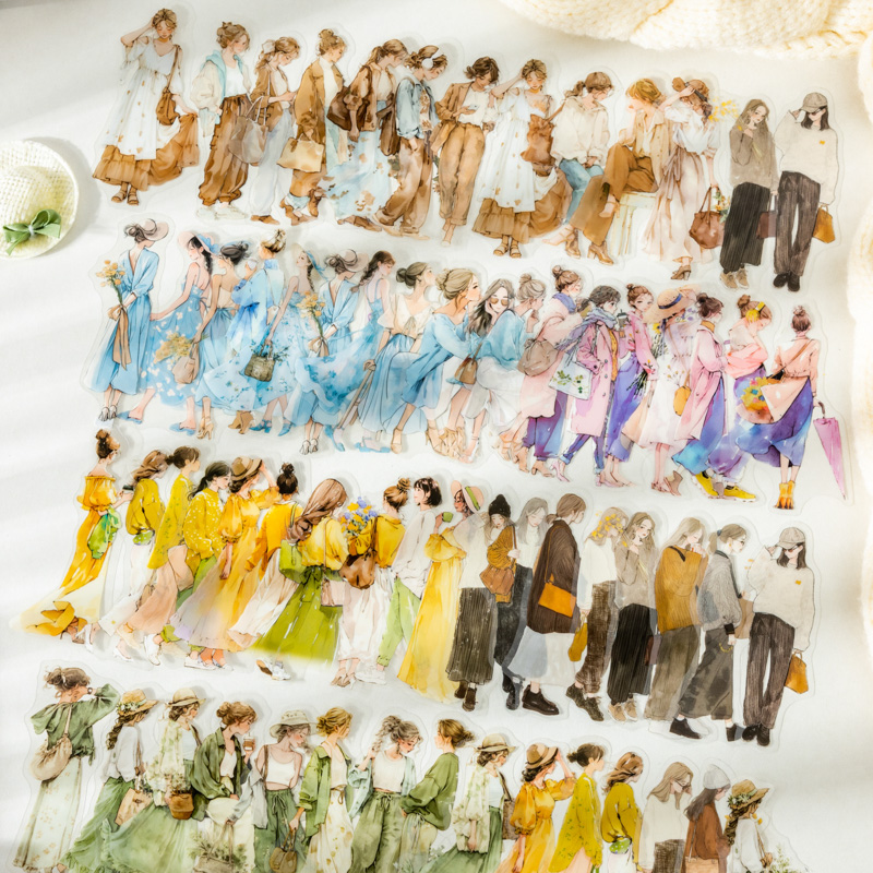 สติกเกอร์ตกแต่งลายวินเทจ 20 ชิ - Vintage Fashion Journal บทวิจารณ์และราคา